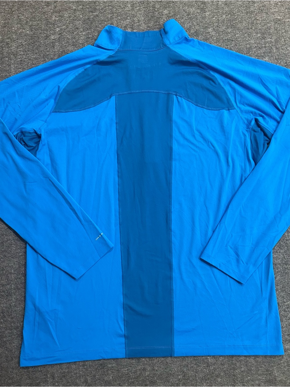 Columbia Omni-Freeze Zero Omni-Wick Men's XL Blue 1/4 Zip Performance Pullover - Picture 7 of 7